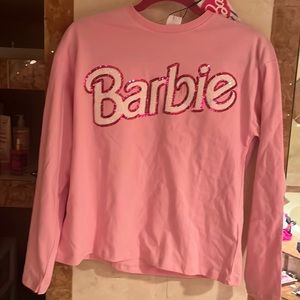 BNWT! Zara X Barbie Sequined Long Sleeve Top